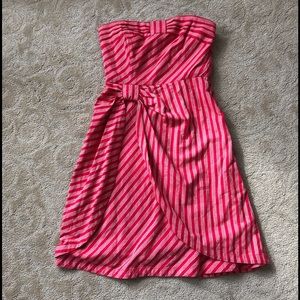 Anthropologie red dress